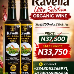 Ravella ultra solution organic wine
