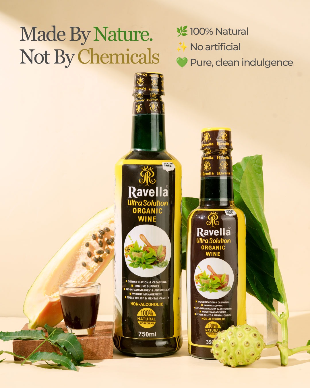 2 Bottles - Ravella Ultra Solution Organic Wine - Image 2